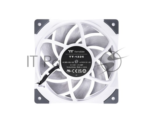 Вентилятор Fan Tt TOUGHFAN 12 (1 Pack) [CL-F117-PL12WT-A] / PWM / Hydraulic Bearing Gen.2 / White