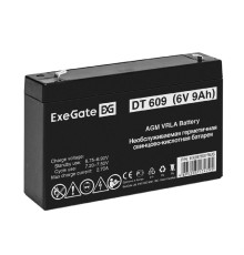 Exegate EX297507RUS Аккумуляторная батарея DT 609 (6V 9Ah, клеммы F2)