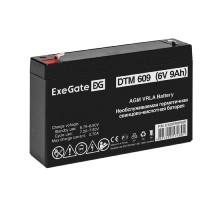 Exegate EX297508RUS Аккумуляторная батарея DTM 609 (6V 9Ah, клеммы F2)