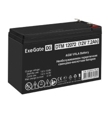Exegate EX297517RUS Аккумуляторная батарея DTM 12072 (12V 7,2Ah, клеммы F2)