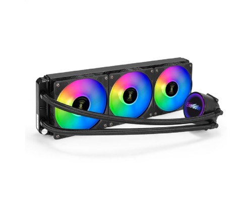 [Вентиляторы] Exegate EX297325RUS Комплект водяного охлаждения BlackWater-360.PWM.RGB (RGB подсветка, LGA2066/2011/1366/1150/1151/1155/1156/1200/1700/1851/AM4/AM5/FM1/FM2/FM2+/AM2/AM2+/AM3/AM3+, TDP 280W, Fan 120mm