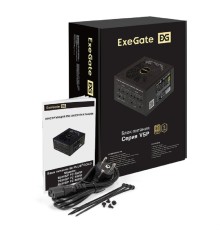Exegate EX297232RUS Блок питания 750W 80 PLUS® GOLD 750VSP FC (ATX3.0, APFC, КПД 90% (80 PLUS GOLD), 120mm fan, 24pin, 2x(4+4)pin, PCIE5.0/12VHPWR, 4xPCI-E, 6xSATA, 3xIDE, 1xFDD, Full Cable Management