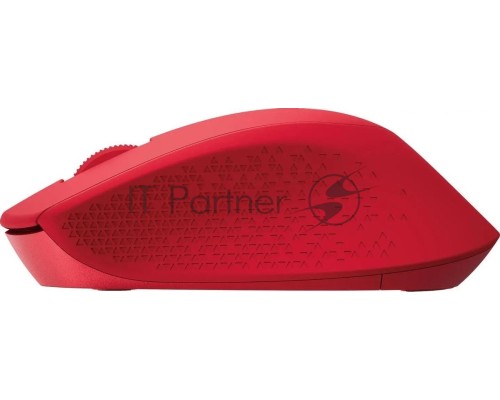 Мышь беспроводная Logitech M280 красный, 1000 dpi, радиоканал, USB, кнопки - 3