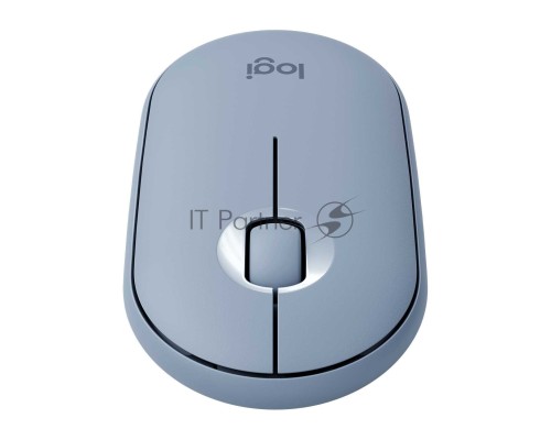 Мышь беспроводная Logitech Pebble M350 серый, 1000 dpi, радиоканал, Bluetooth, USB, кнопки - 3