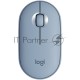 Мышь беспроводная Logitech Pebble M350 серый, 1000 dpi, радиоканал, Bluetooth, USB, кнопки - 3