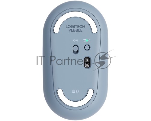 Мышь беспроводная Logitech Pebble M350 серый, 1000 dpi, радиоканал, Bluetooth, USB, кнопки - 3