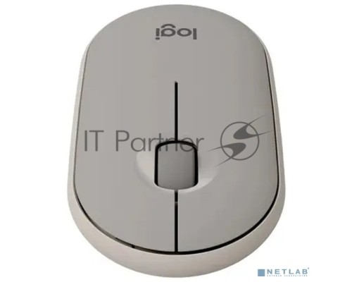 Мышь беспроводная Logitech Pebble M350 серый, 1000 dpi, радиоканал, Bluetooth, USB, кнопки - 3