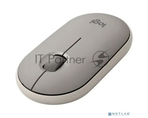 Мышь беспроводная Logitech Pebble M350 серый, 1000 dpi, радиоканал, Bluetooth, USB, кнопки - 3