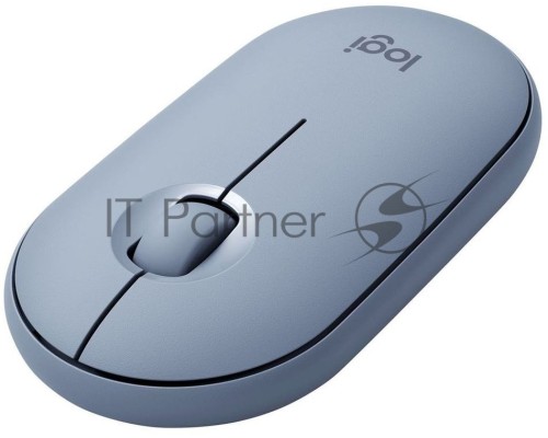 Мышь беспроводная Logitech Pebble M350 серый, 1000 dpi, радиоканал, Bluetooth, USB, кнопки - 3