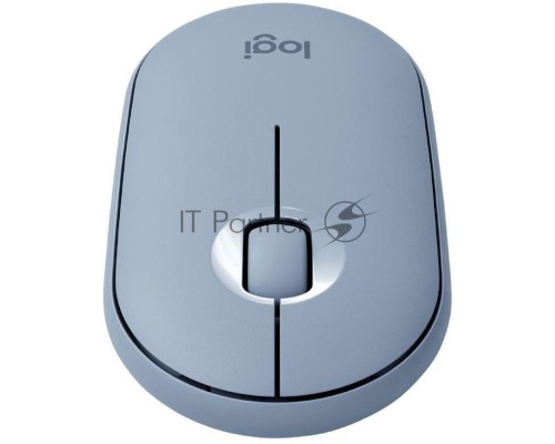Мышь беспроводная Logitech Pebble M350 серый, 1000 dpi, радиоканал, Bluetooth, USB, кнопки - 3