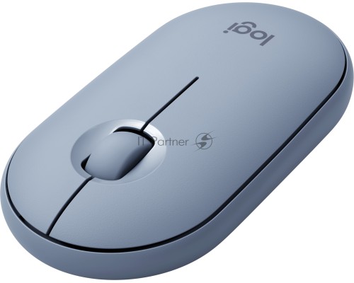 Мышь беспроводная Logitech Pebble M350 серый, 1000 dpi, радиоканал, Bluetooth, USB, кнопки - 3