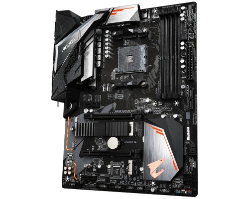 Материнская плата Gigabyte B450 AORUS ELITE V2, AM4, AMD B450, 4xDDR4, 6xSATA, 2xM.2, 1xPCI-E 3.0 x16, 1xPCI-E 2.0 x4, 2xPCI-E x1, 1xHDMI, 1xDVI-D, 1x 1Gb LAN, 4xUSB-A 2.0, 4xUSB-A 3.2 Gen 1, 6x3.5 мм, 7.1, ATX