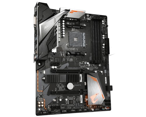 Материнская плата Gigabyte B450 AORUS ELITE V2, AM4, AMD B450, 4xDDR4, 6xSATA, 2xM.2, 1xPCI-E 3.0 x16, 1xPCI-E 2.0 x4, 2xPCI-E x1, 1xHDMI, 1xDVI-D, 1x 1Gb LAN, 4xUSB-A 2.0, 4xUSB-A 3.2 Gen 1, 6x3.5 мм, 7.1, ATX