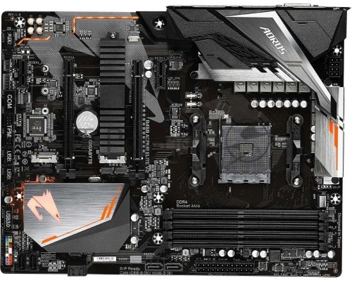 Материнская плата Gigabyte B450 AORUS ELITE V2, AM4, AMD B450, 4xDDR4, 6xSATA, 2xM.2, 1xPCI-E 3.0 x16, 1xPCI-E 2.0 x4, 2xPCI-E x1, 1xHDMI, 1xDVI-D, 1x 1Gb LAN, 4xUSB-A 2.0, 4xUSB-A 3.2 Gen 1, 6x3.5 мм, 7.1, ATX