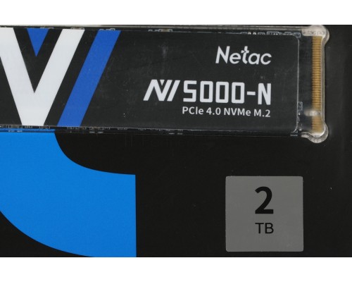 Накопитель SSD Netac  NV5000-N 2TB PCIe 4 x4 M.2 2280 NVMe 3D NAND, R/W up to 4800/4400MB/s, TBW 1280TB, without heat sink