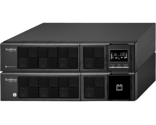 ИБП Systeme Electriс Smart-Save Online SRV, 1000VA/900W, On-Line, Extended-run, Rack 2U(Tower convertible), LCD, Out: 6xC13, SNMP Intelligent Slot, USB, RS-232