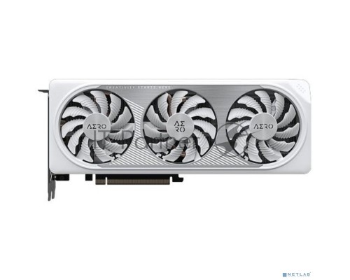 Видеокарта Gigabyte GV-N406TAERO OC-8GD RTX 4060Ti PCI-E 4.0 8 ГБ GDDR6, 128 бит, DisplayPort x2, HDMI x2, GPU 2310 МГц