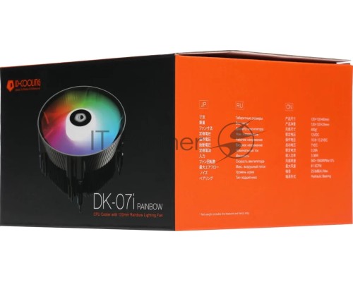 Кулер ID-Cooling DK-07i RAINBOW  125W Soc-1700 4-pin 14-26dB Al  400gr LED Ret