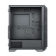 Компьютерный корпус ACD Citadel 105 ATX, Black, USB3.0*2+HD audio ,1*12cm F2 ARGB fan at rear ,Tempered glass side panel with fixed 4pcs screws