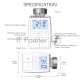 Термостатическая головка MOES Temperature Controller ZTRV-ZX-TV01 Zigbee,  AA 2шт х 1.5 V, накладная, белая