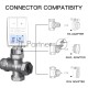 Термостатическая головка MOES Temperature Controller ZTRV-ZX-TV01 Zigbee,  AA 2шт х 1.5 V, накладная, белая