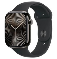 Apple Watch Series 10 46ММ, Jet Black Aluminium Case with Black Sport Band - S/M [MWWP3LW/A] 