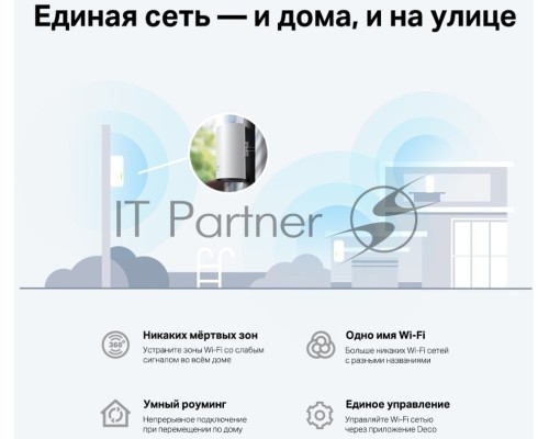 Модуль Mesh Wi-Fi 6 TP-Link Deco X50-Outdoor(1-pack) AX3000 для улицы и помещений