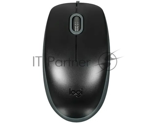 Мышь проводная Logitech M110 Silent черный, 1000 dpi, USB, кнопки - 3