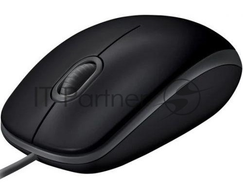 Мышь проводная Logitech M110 Silent черный, 1000 dpi, USB, кнопки - 3
