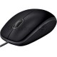 Мышь проводная Logitech M110 Silent черный, 1000 dpi, USB, кнопки - 3