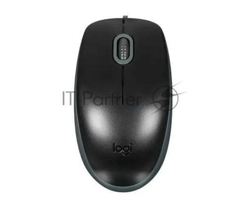 Мышь проводная Logitech M110 Silent черный, 1000 dpi, USB, кнопки - 3