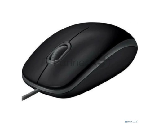 Мышь проводная Logitech M110 Silent черный, 1000 dpi, USB, кнопки - 3