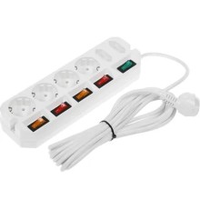 Удлинитель Most A10 6р/5м белый (пакет ПЭ) A10-Б 5М