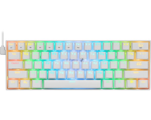 Беспроводная клавиатура DEFENDER DRACONIC RU WHITE 77810