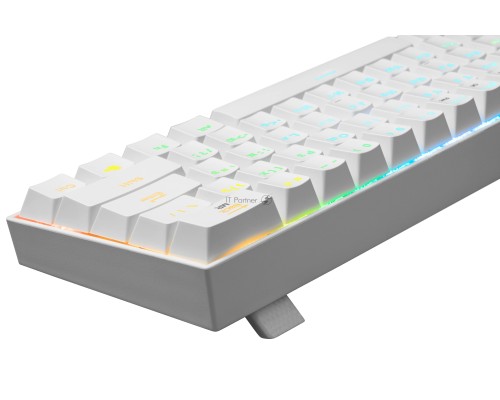 Беспроводная клавиатура DEFENDER DRACONIC RU WHITE 77810