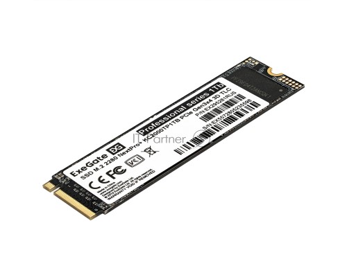 Накопитель SSD M.2 2280 1Tb ExeGate NextPro+ KC2000TP1TB (PCIe Gen3x4, NVMe, 22x80mm, 3D TLC)