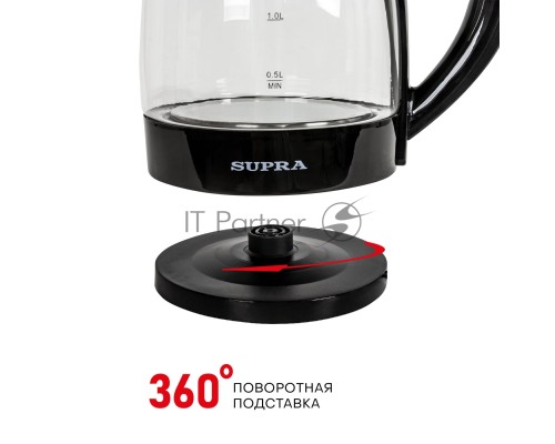 Чайник SUPRA KES-1853G 1500 Вт, 1.8 л, чёрный