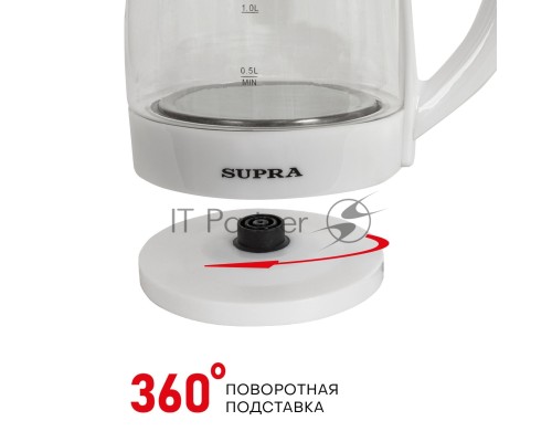 Чайник SUPRA KES-1854G 1500 Вт, 1.8 л, белый