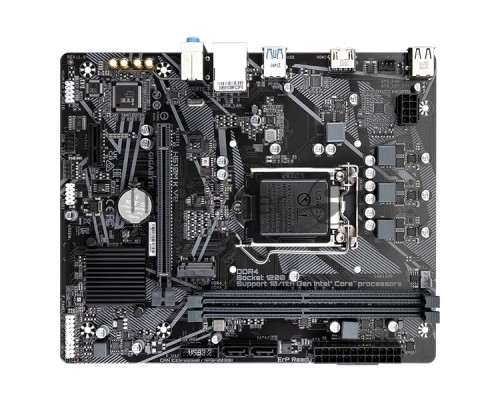 Материнская плата GIGABYTE H510M K V2 (rev. 2.0), LGA 1200, Intel Q470, 2xDDR4, 2xSATA, 1xM.2, 1xPCI-E 3.0 x16, 1xPCI-E 3.0 x1, 1xHDMI, 1x 1Gb LAN, 2xUSB 3.2 Gen 1, 4xUSB 2.0, 3x3.5 мм, 7.1, Micro ATX