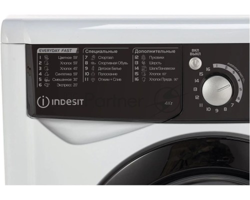Стиральная машина Indesit MyTime EWUD 4105 BK CIS белый, загрузка фронтальная 4 кг, 1000 об/мин., класс: А