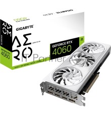 Видеокарта Gigabyte GV-N4060AERO OC-8GD NVIDIA GeForce RTX 4060 8192Mb 128 PCI-E 4.0  GDDR6 2580/18000 HDMIx2 DPx2 HDCP Ret