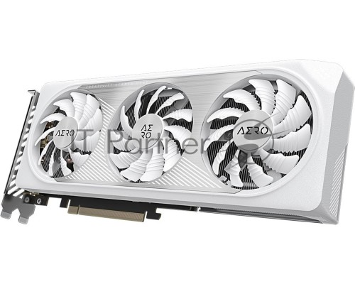 Видеокарта Gigabyte GV-N4060AERO OC-8GD NVIDIA GeForce RTX 4060 8192Mb 128 PCI-E 4.0  GDDR6 2580/18000 HDMIx2 DPx2 HDCP Ret