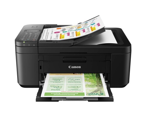 МФУ струйный Canon Pixma TR4640 (5072C007), A4, цветной, печ. до 8.8/4.4 стр/мин. (ч/б/цв.), 4800x1200 dpi (печ.), 1200х600 dpi (скан.), USB Type-B, Wi-Fi