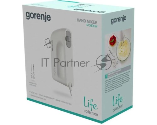 Миксер ручной Gorenje M360CW 345Вт белый