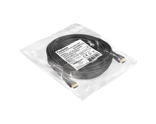 Активный оптический кабель HDMI ExeGate EX-CC-HDMI2-20.0 (19M/19M, v2.0, 20м, 4K UHD, Ethernet, позолоченные контакты)