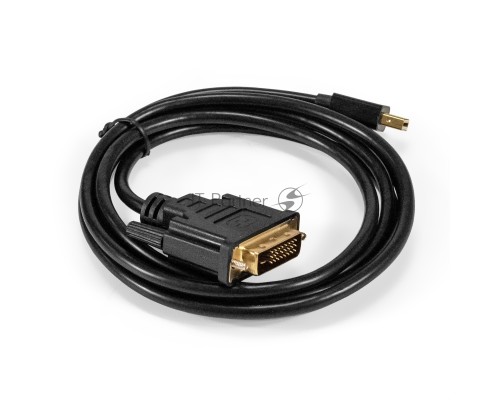 Кабель miniDisplayPort-DVI ExeGate EX-CC-mDPM-DVIM-1.8 (mini20M/25M, 1,8м)