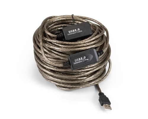 Удлинитель активный USB2.0-repeater ExeGate EX-UAE-AMAF-25.0 (Am/Af, 25м)