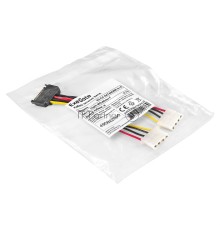 Кабель питания SATA ExeGate EX-CC-SATAM2MF-0.15 (15pin M/2xMolex F, 0,15м)
