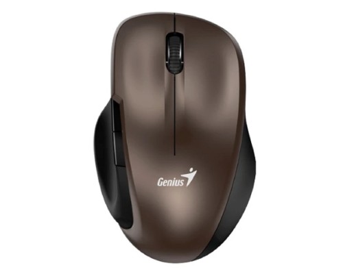 [Мышь] Мышь беспроводная Genius Ergo 8200S Chocolate. Полноразмерная, эргономичная, бесшумная, 5 кнопок. DPI 1200. Сенсор Blue Eye. Частота 2.4 GHz. Цвет - коричневый