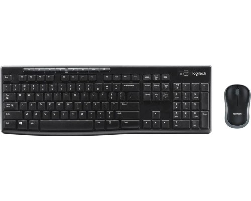 Клавиатура + мышь Logitech MK270 клав:черный мышь:черный USB беспроводная Multimedia (920-004509)